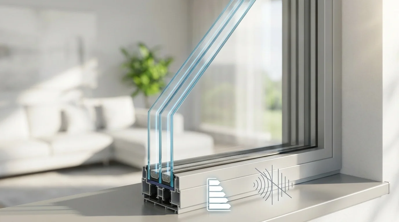 Image de couverture : Triple Vitrage : Est-ce Vraiment Rentable pour Votre Maison - Types de Vitrage