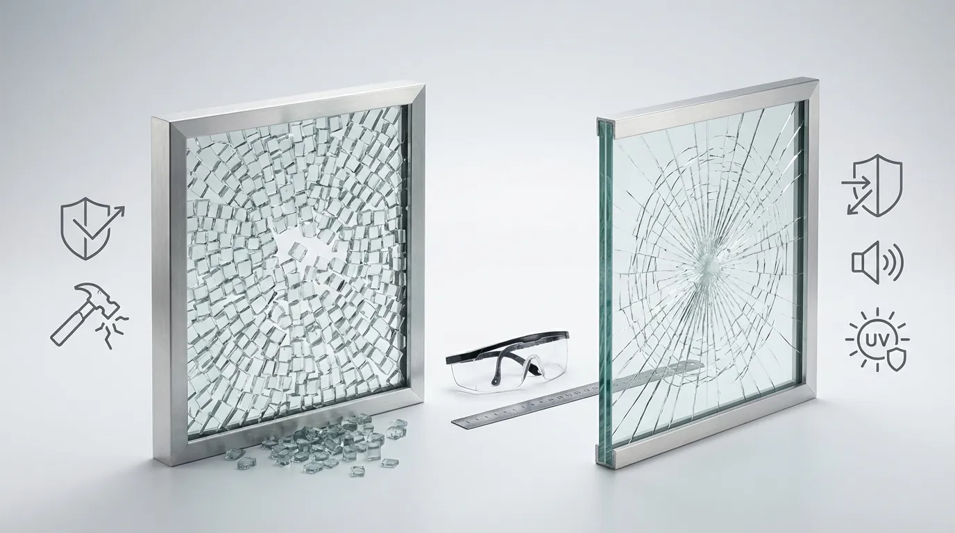 Image de couverture : Verre trempé vs verre feuilleté : lequel choisir ? - Types de Vitrage